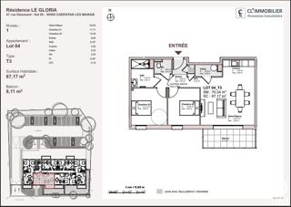  Appartement à vendre 3 pièces 67 m²