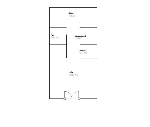   Vente Murs commerciaux 46 m&sup2; 
