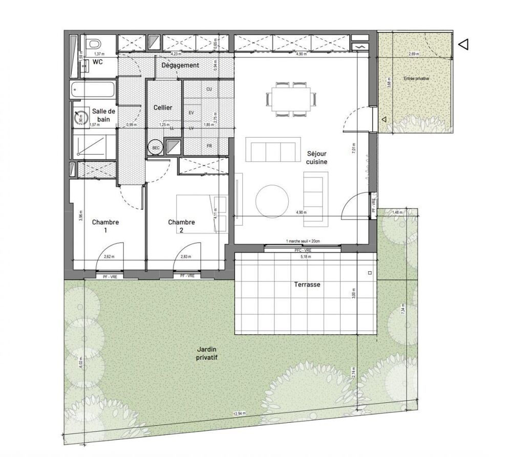 Vente Appartement 3 pièces