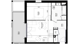  Appartement à vendre 2 pièces 42 m²