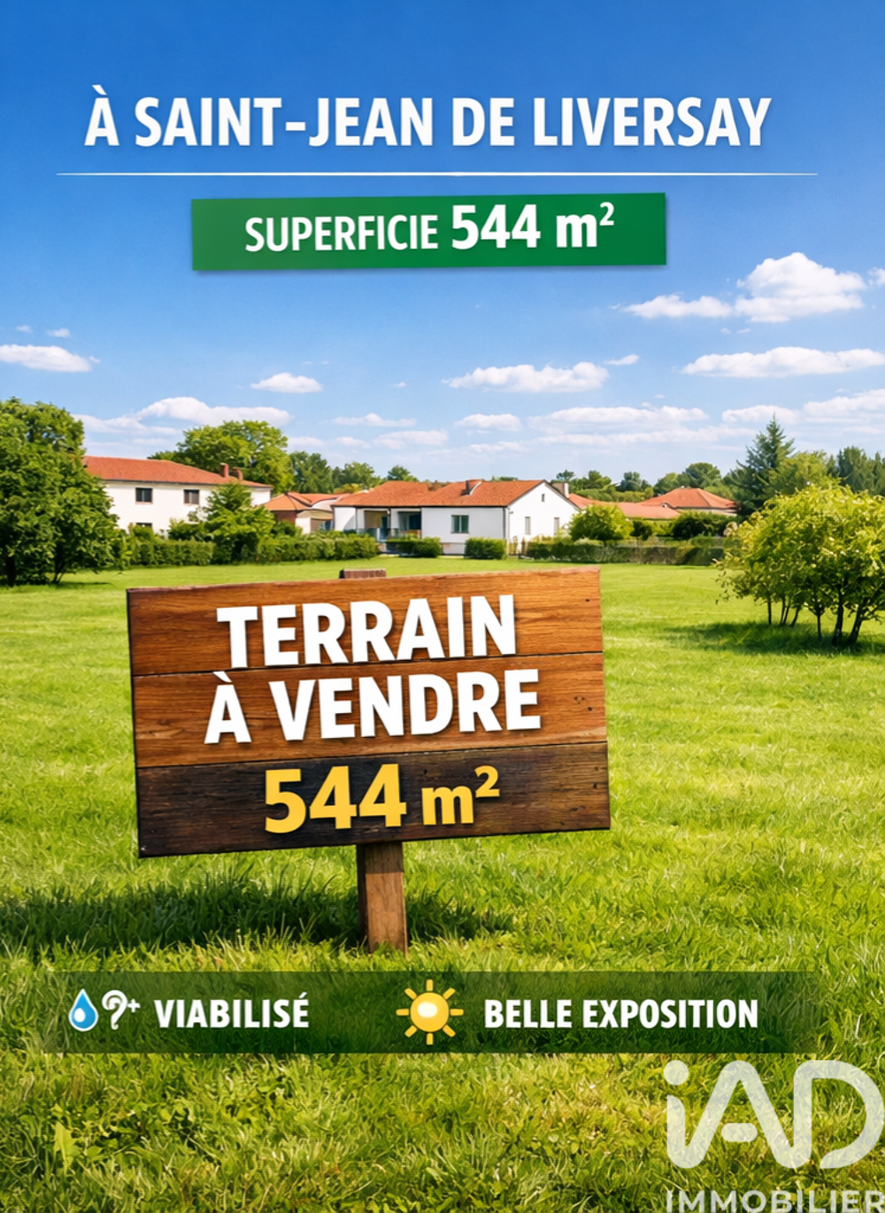 Vente Terrain Vente Terrain 544 m&sup2; Saint-jean-de-liversay