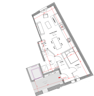  Appartement à vendre 2 pièces 46 m²