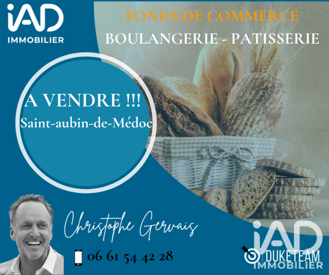 Vente Boulangerie, P&acirc;tisserie 100 m&sup2; 129500 33160 Saint-aubin-de-médoc