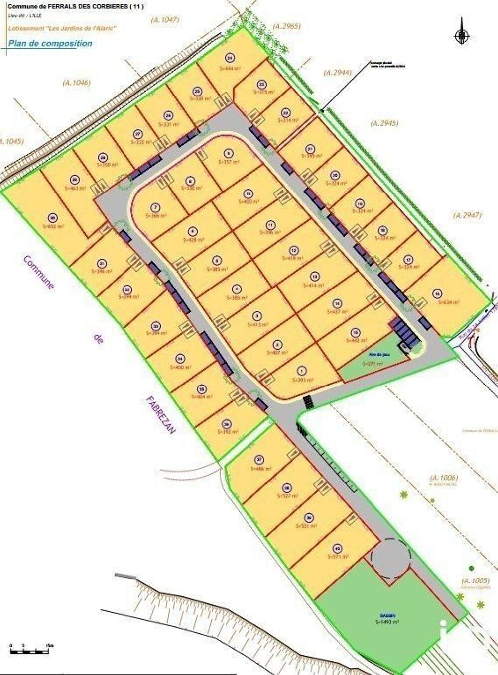 Vente Terrain Vente Terrain 441 m&sup2; Ferrals-les-corbières