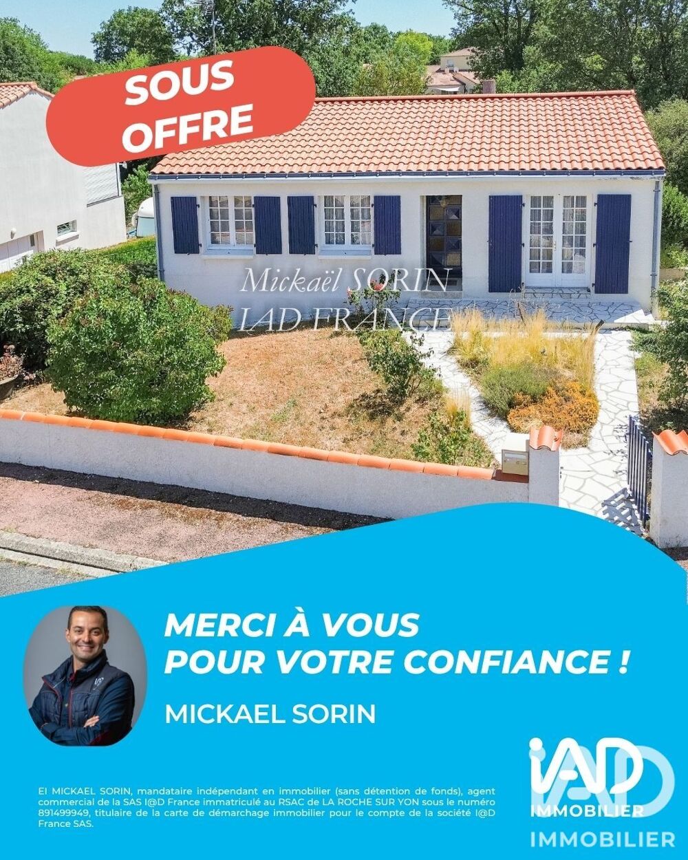 Vente Maison Vente Maison traditionnelle 3 pièces La chaize-le-vicomte