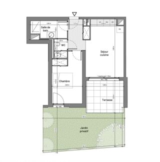  Appartement à vendre 2 pièces 43 m²