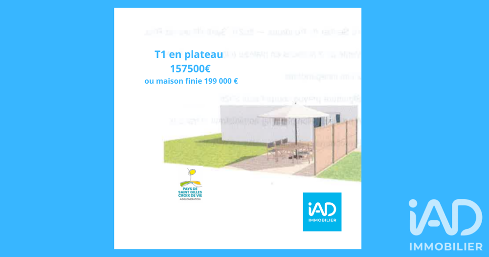Vente Maison Vente Maison traditionnelle 2 pièces Saint-hilaire-de-riez