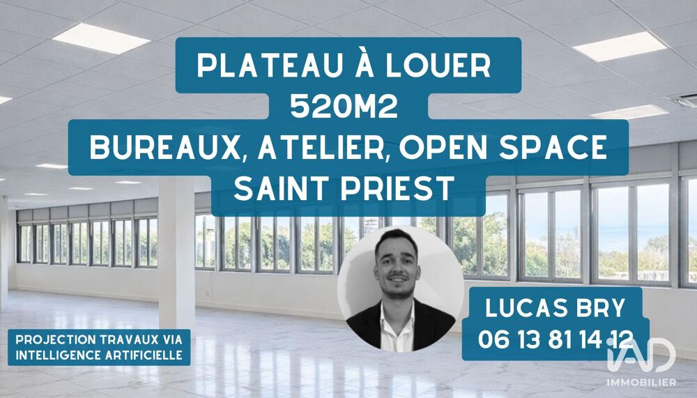   Location Bureaux 520 m&sup2; 