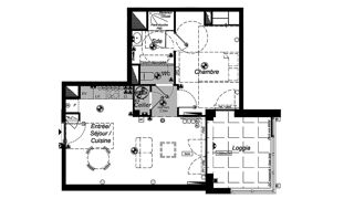 Appartement à vendre 2 pièces 46 m²