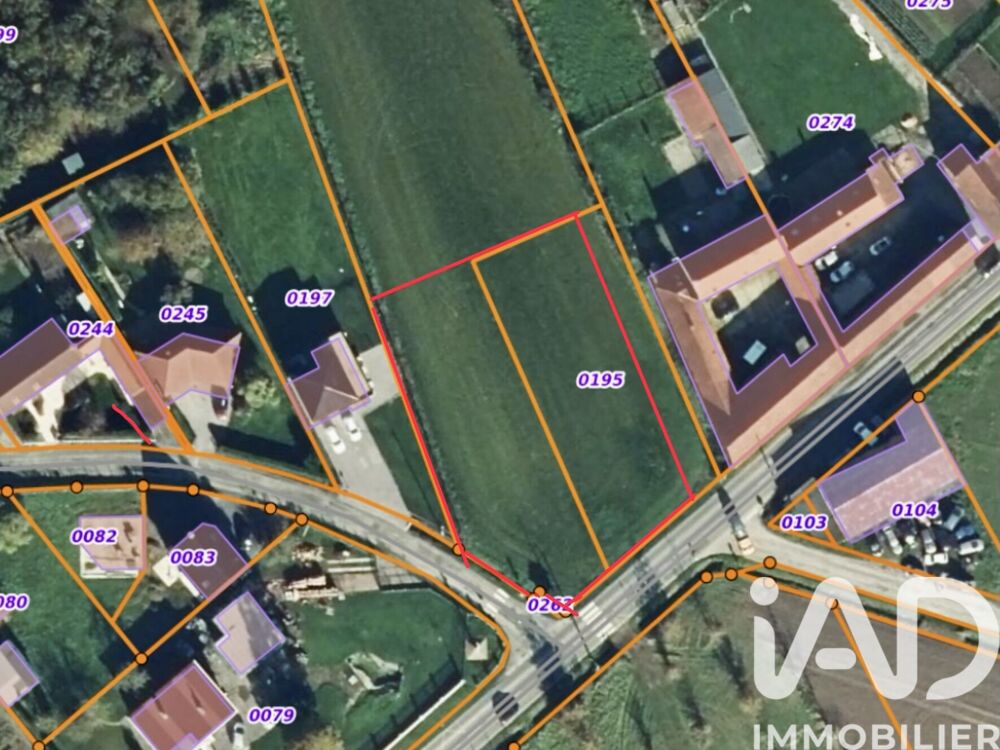 Vente Terrain Vente Terrain à bâtir 1 900 m&sup2; Ecques