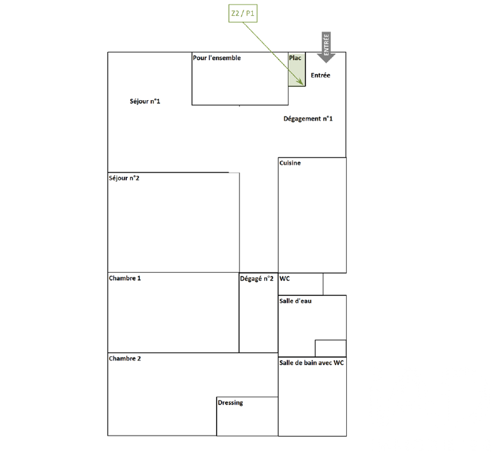 vente Appartement - 4 pièce(s) - 101 m² Paris 19