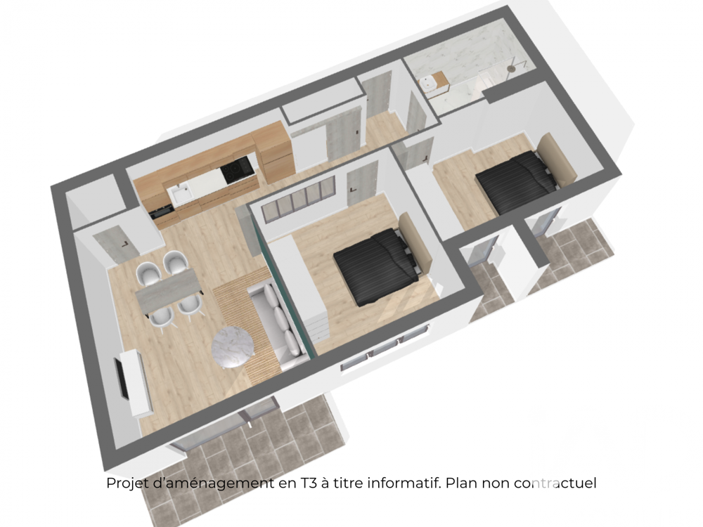 Vente Appartement 2 pièces