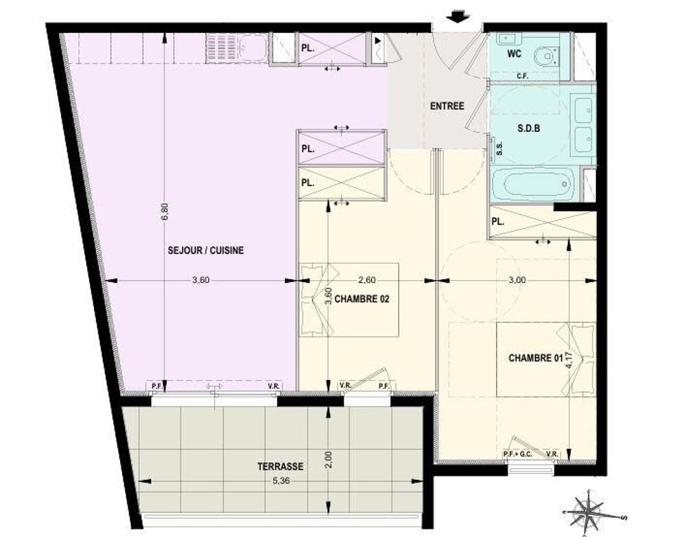 Vente Appartement Vente Appartement 3 pièces Le cannet
