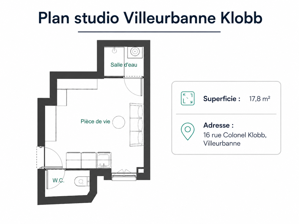Vente Studio 1 pièce