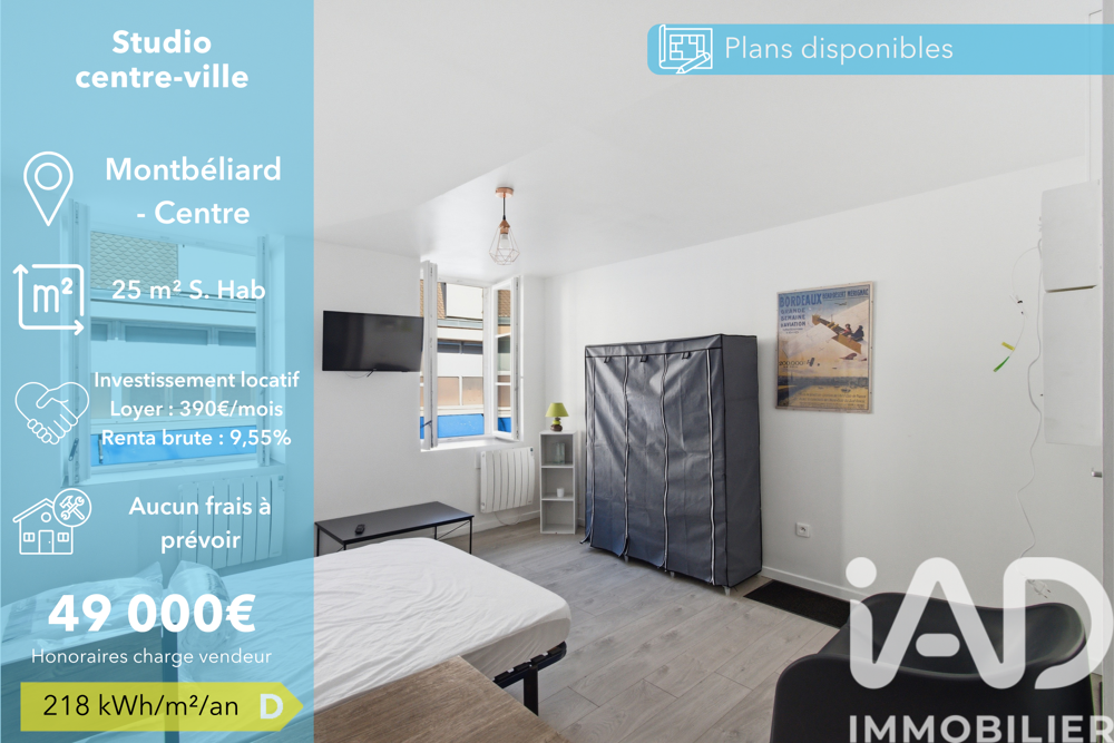 Vente Appartement 1 pièce