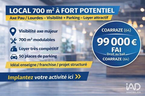 iad France - Bertrand Chooli () vous propose : Local ... 99000 64800 Coarraze
