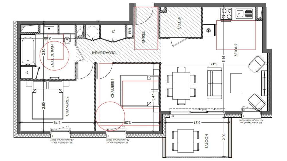 Vente Appartement 3 pièces