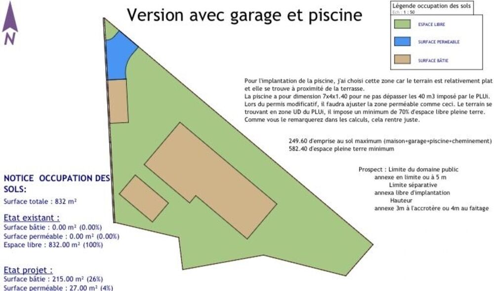 Vente Terrain Vente Terrain à bâtir 832 m&sup2; Magalas