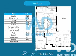  Maison à vendre 5 pièces 170 m²