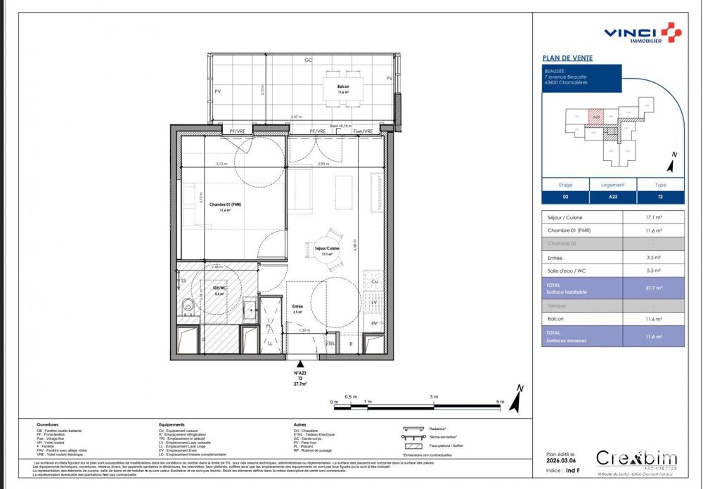 Vente Appartement 2 pièces