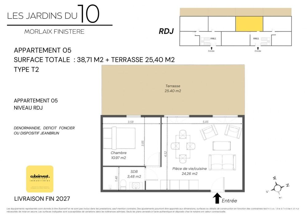 Vente Appartement Vente Appartement 2 pièces Morlaix