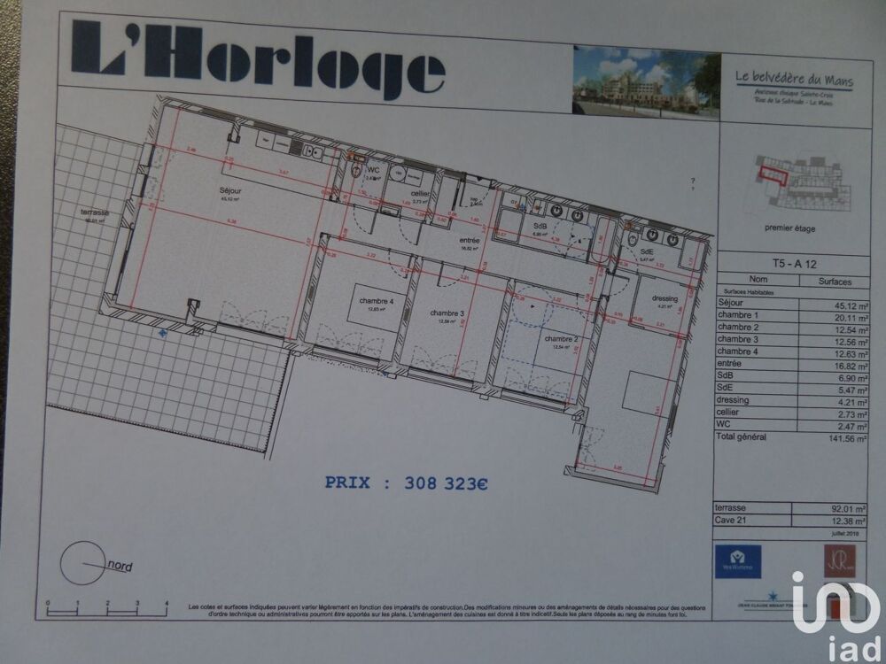 Vente Appartement 5 pièces