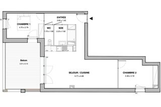  Appartement à vendre 3 pièces 76 m²