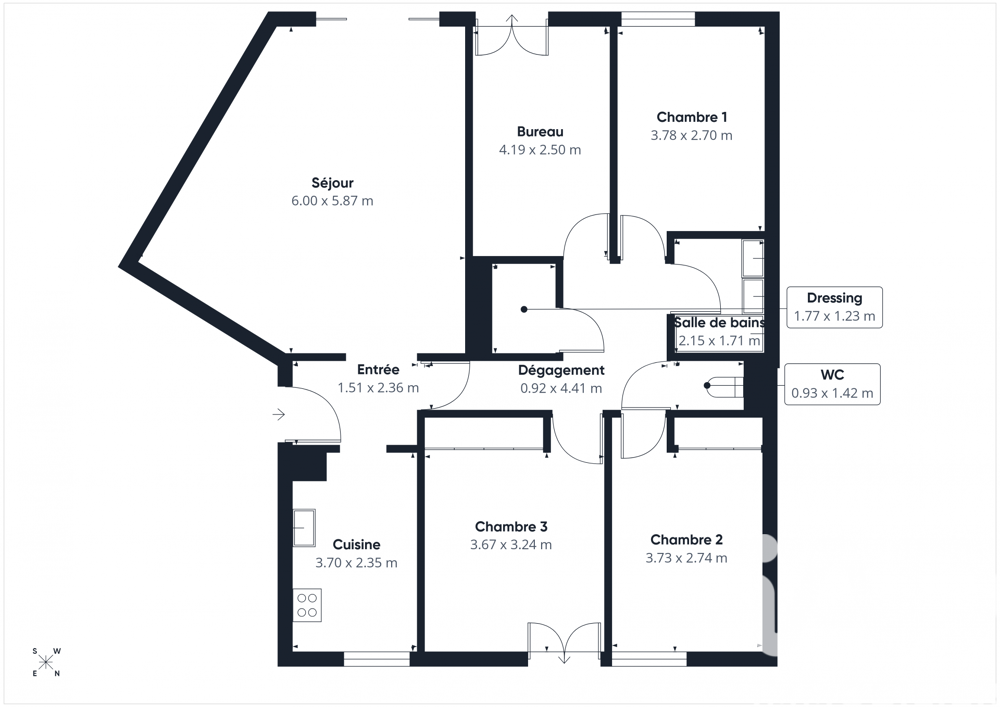 Vente Appartement 5 pièces