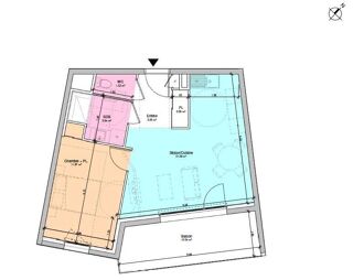  Appartement à vendre 2 pièces 46 m²