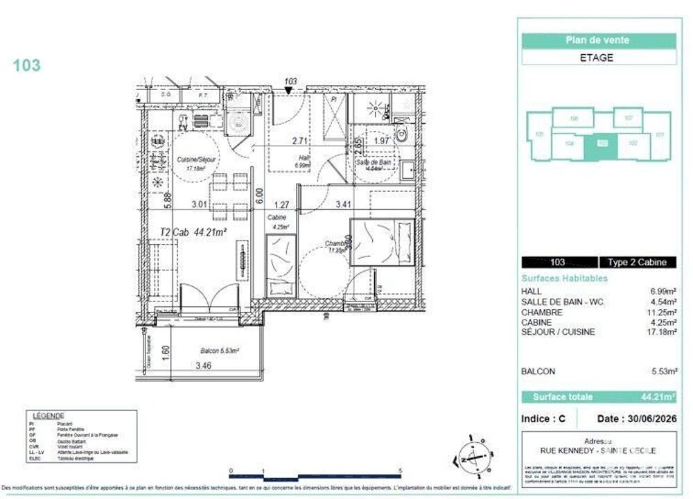 Vente Appartement 2 pièces