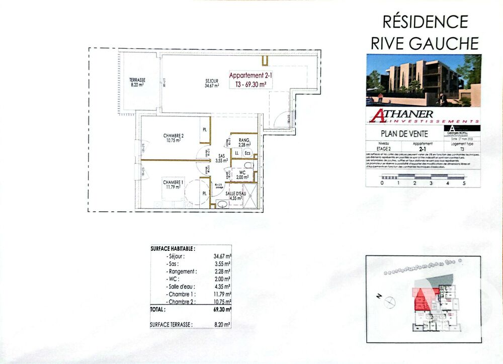 Vente Appartement 3 pièces