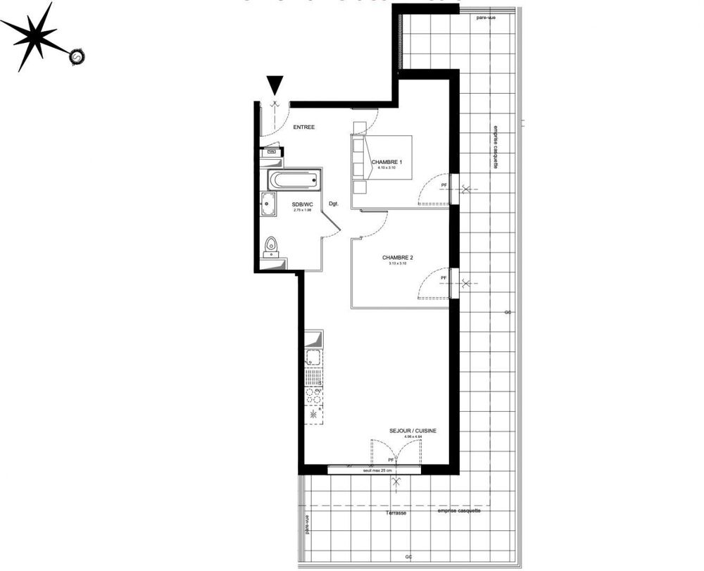 Vente Appartement 3 pièces