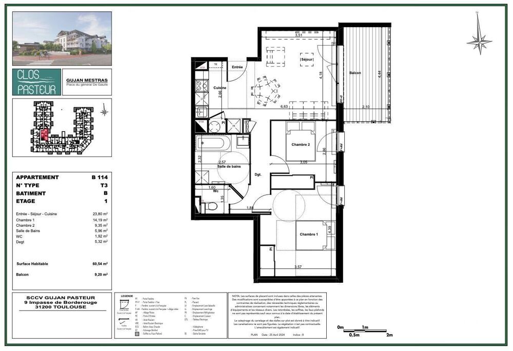 Vente Appartement 3 pièces