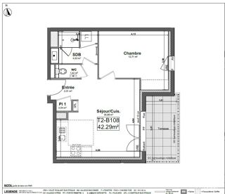 Appartement à vendre 2 pièces 42 m²