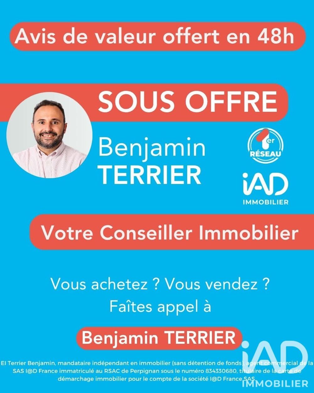Vente Appartement 3 pièces