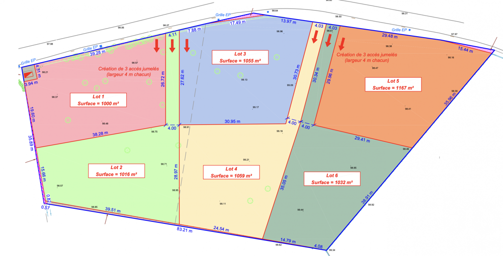 Vente Terrain Vente Terrain à bâtir 1 016 m&sup2; Bressols