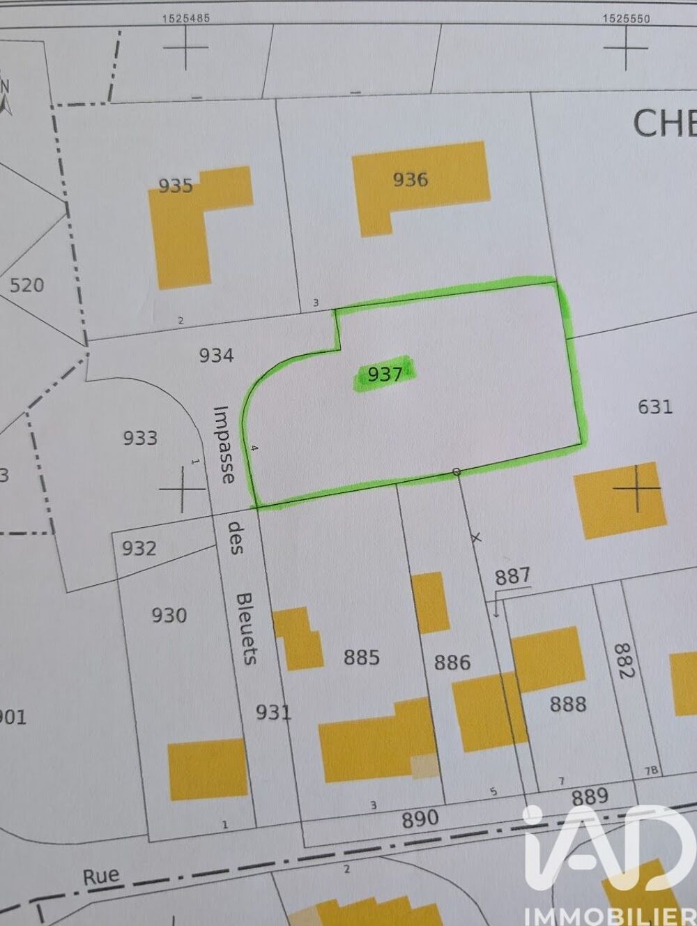 Vente Terrain Vente Terrain à bâtir 1 072 m&sup2; Lussac-les-châteaux