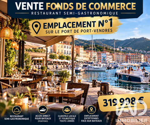 Vente Restaurant 200 m&sup2; 319998 66660 Port-vendres