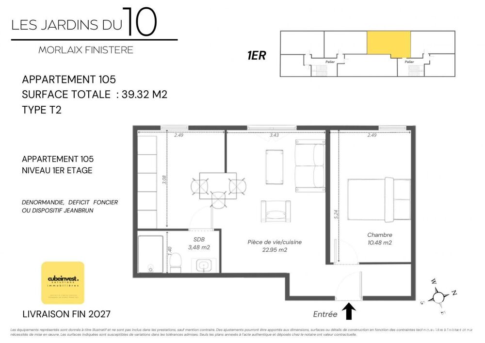 Vente Appartement 2 pièces