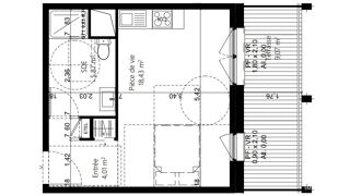  Appartement à vendre 1 pièce 28 m²