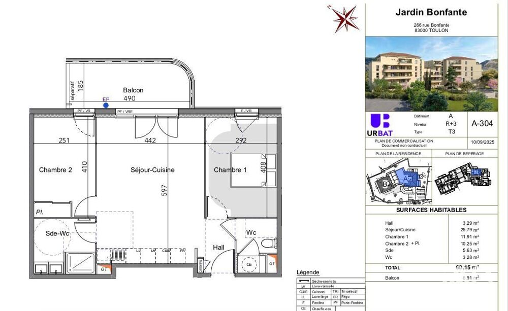 Vente Appartement Vente Appartement 3 pièces Toulon