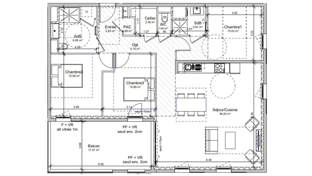 Vente Appartement Vente Appartement 4 pièces Vif