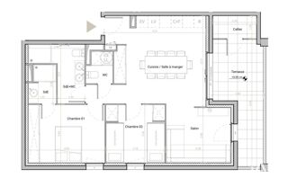  Appartement à vendre 3 pièces 66 m²