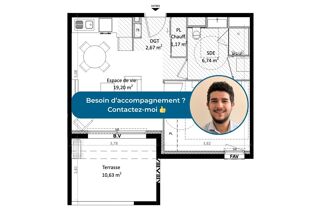  Appartement à vendre 2 pièces 42 m²