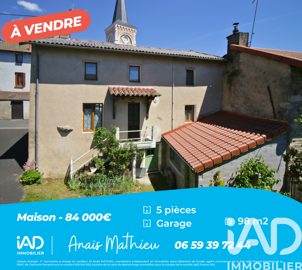 Vente Maison Vente Maison/villa 5 pièces Saint-bonnet-le-bourg
