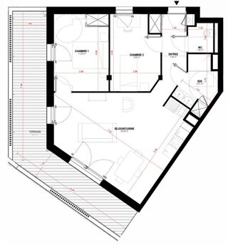  Appartement à vendre 3 pièces 63 m²