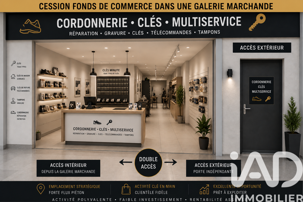   Vente Divers Commerces 50 m&sup2; 
