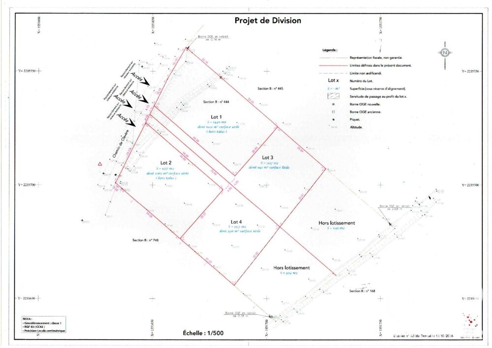 Vente Terrain Vente Terrain à bâtir 1 440 m&sup2; Lafitte-vigordane