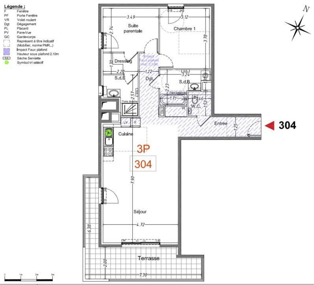 Vente Appartement 3 pièces