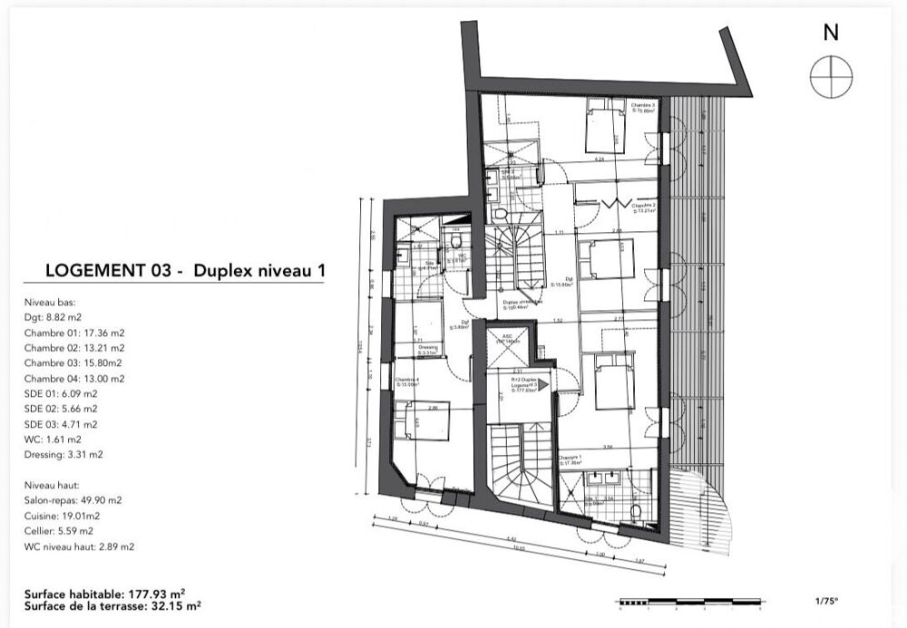 Vente Duplex 5 pièces